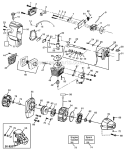 Page D Diagram and Parts List for XT50T  Weed Eater Trimmer